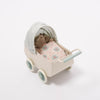 Maileg Pram With Baby Mouse | Mint